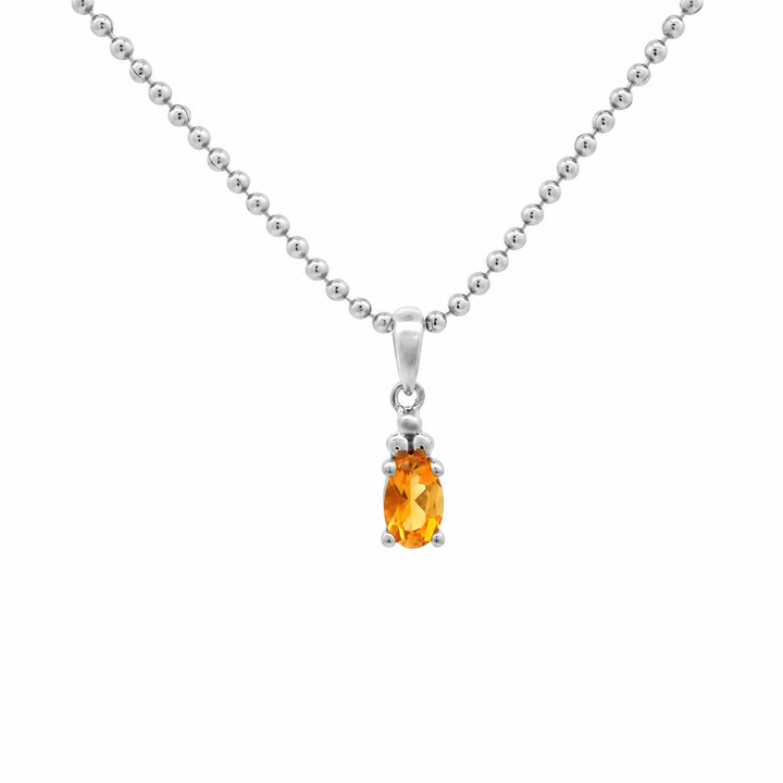 Halskette Birthstone November – Citrin