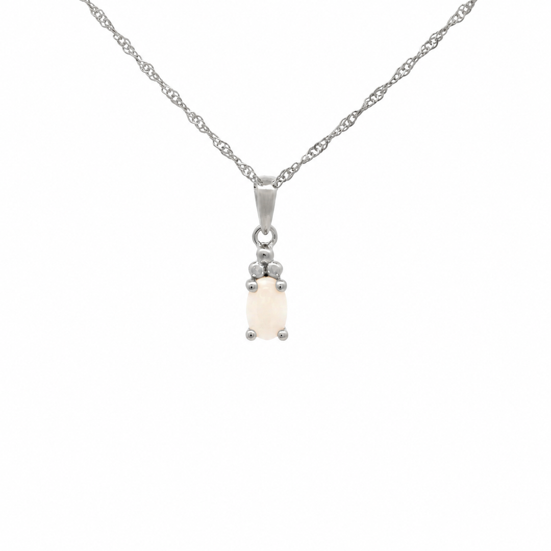 Halskette Birthstone Oktober – Australian Opal