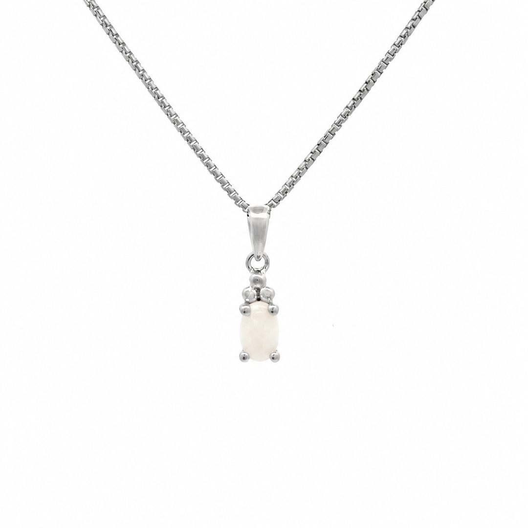 Halskette Birthstone Oktober – Australian Opal