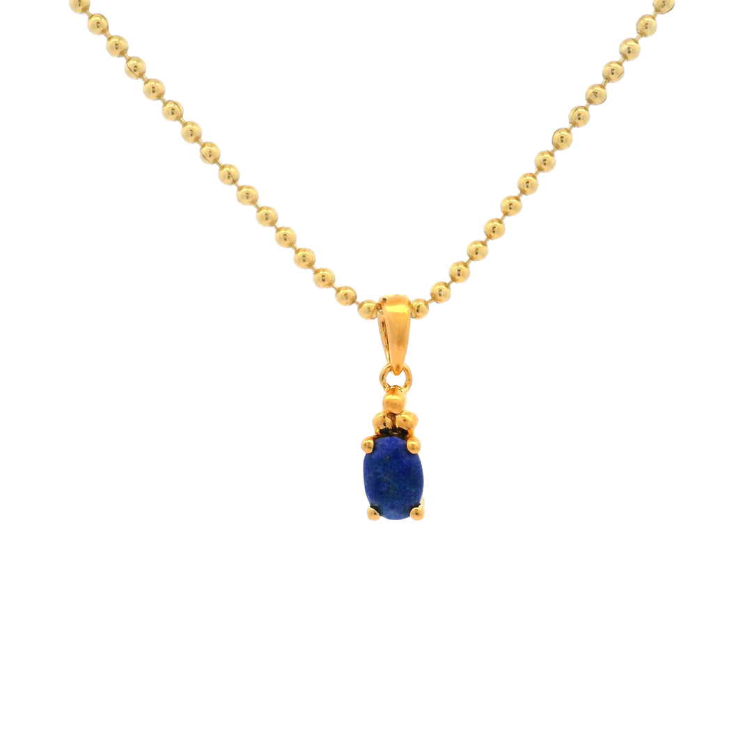 Halskette Birthstone September – Lapislazuli