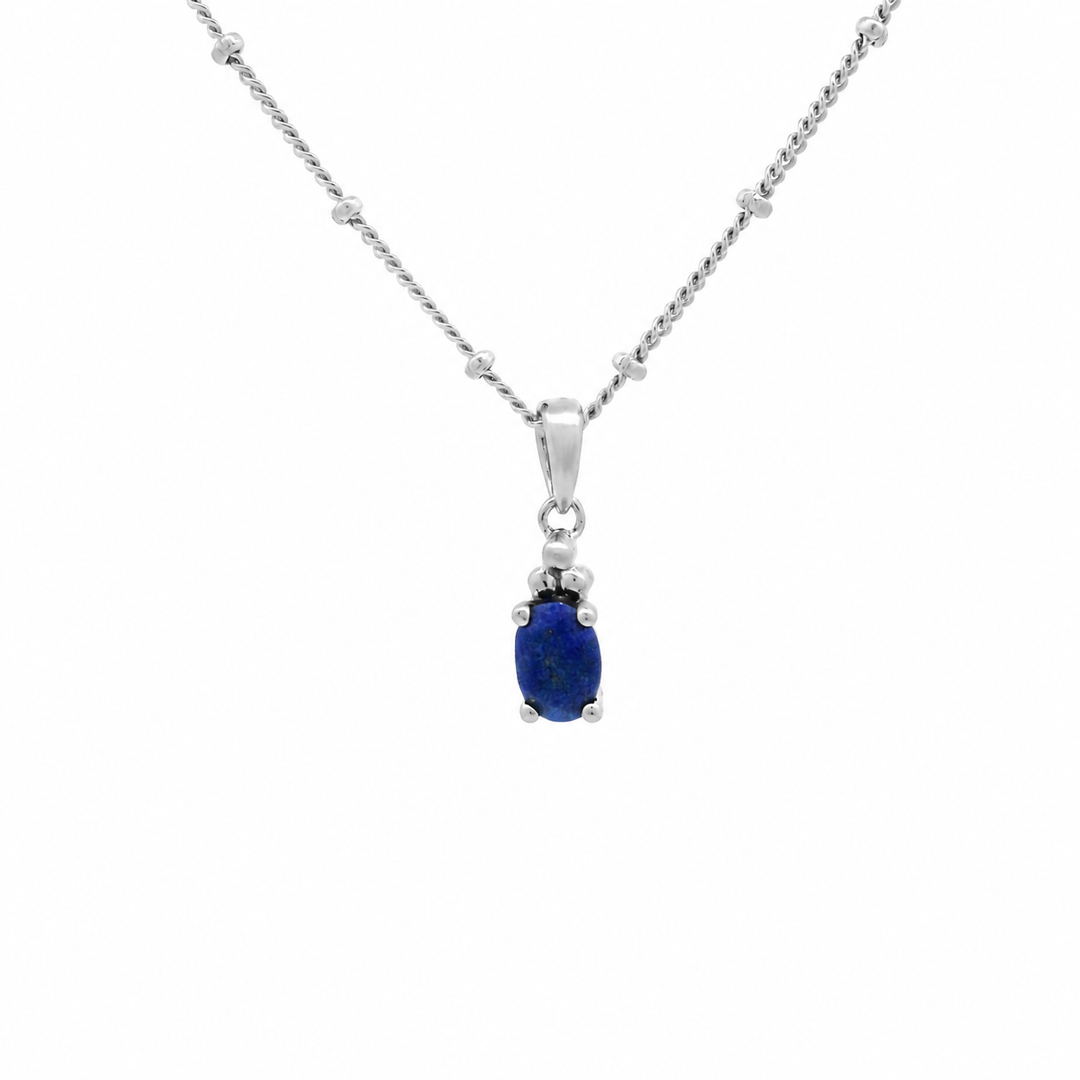 Halskette Birthstone September – Lapislazuli