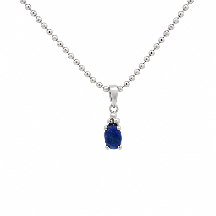 Halskette Birthstone September – Lapislazuli