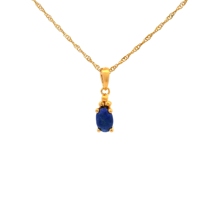 Halskette Birthstone September – Lapislazuli · Singapur · Gold