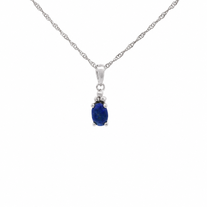 Halskette Birthstone September – Lapislazuli · Singapur · Silber
