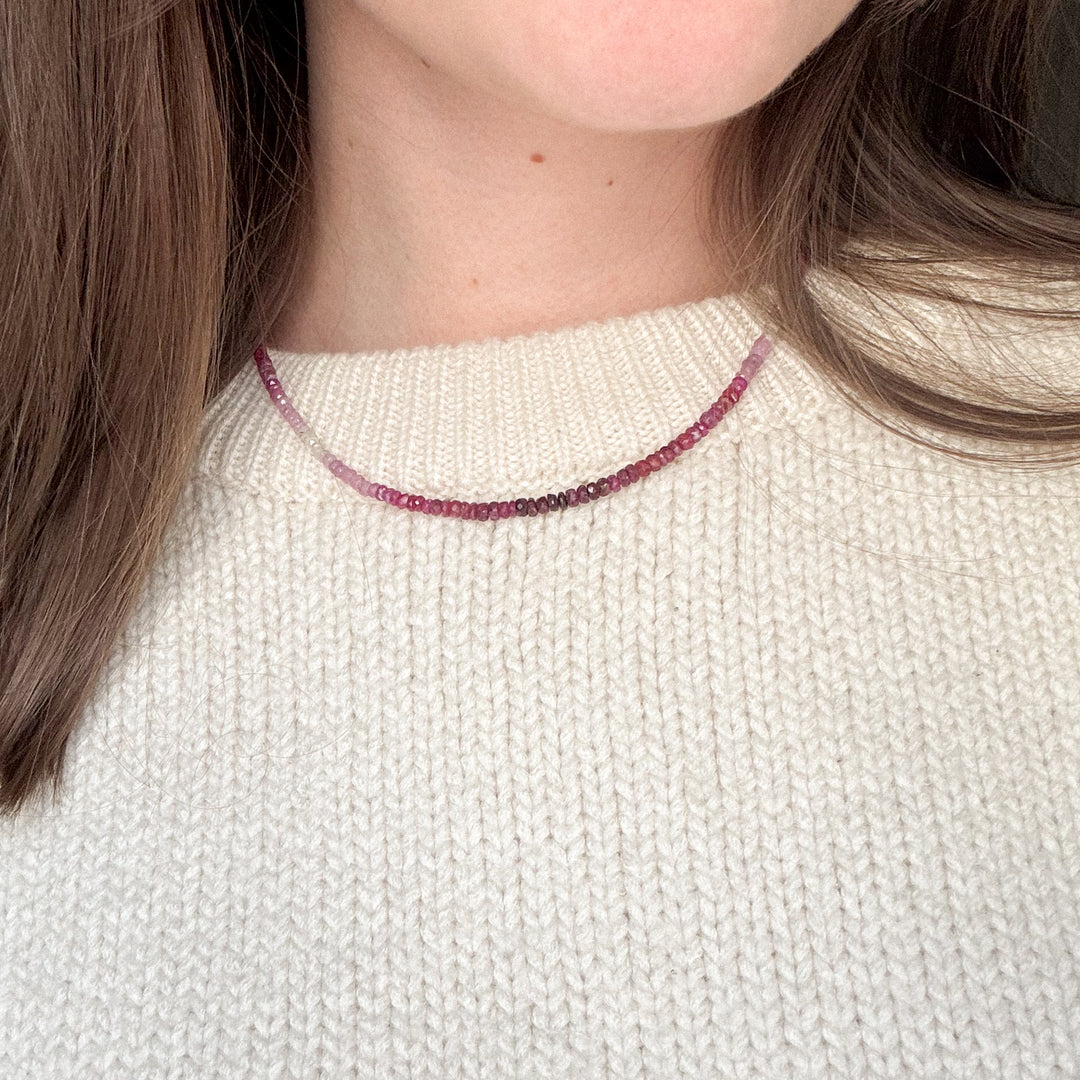 Halskette Rubin