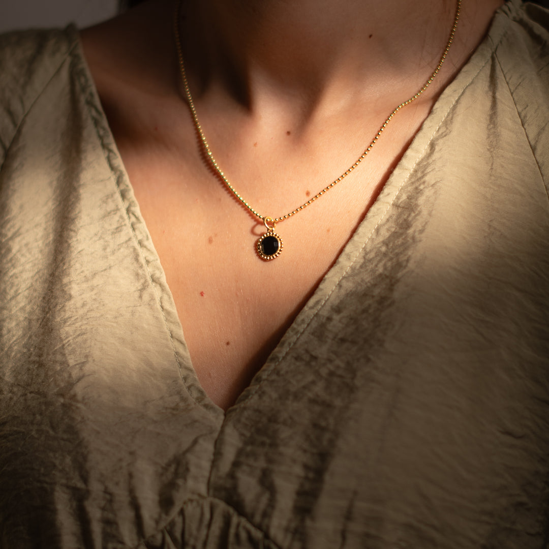 Halskette Onyx