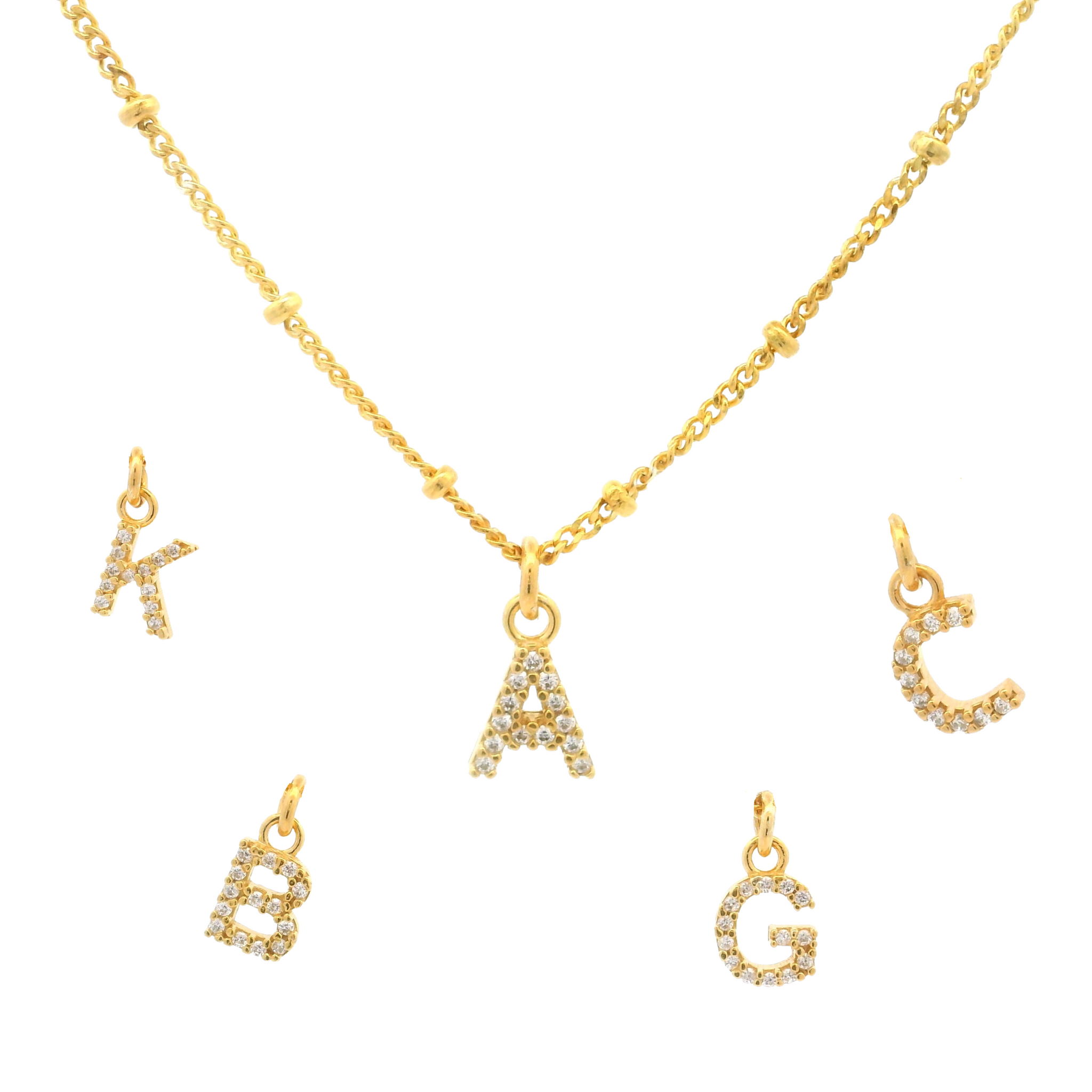 Halskette Letter Zirkonia