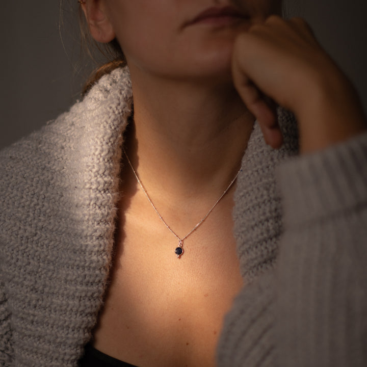 Anhänger Zoey Lapislazuli Rund