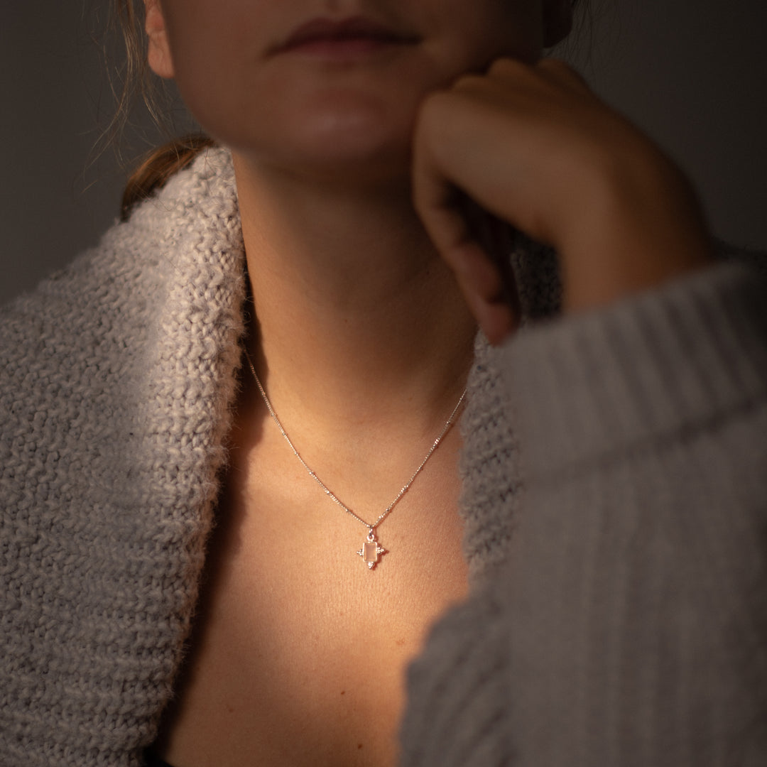 Anhänger Zoey Rosenquarz