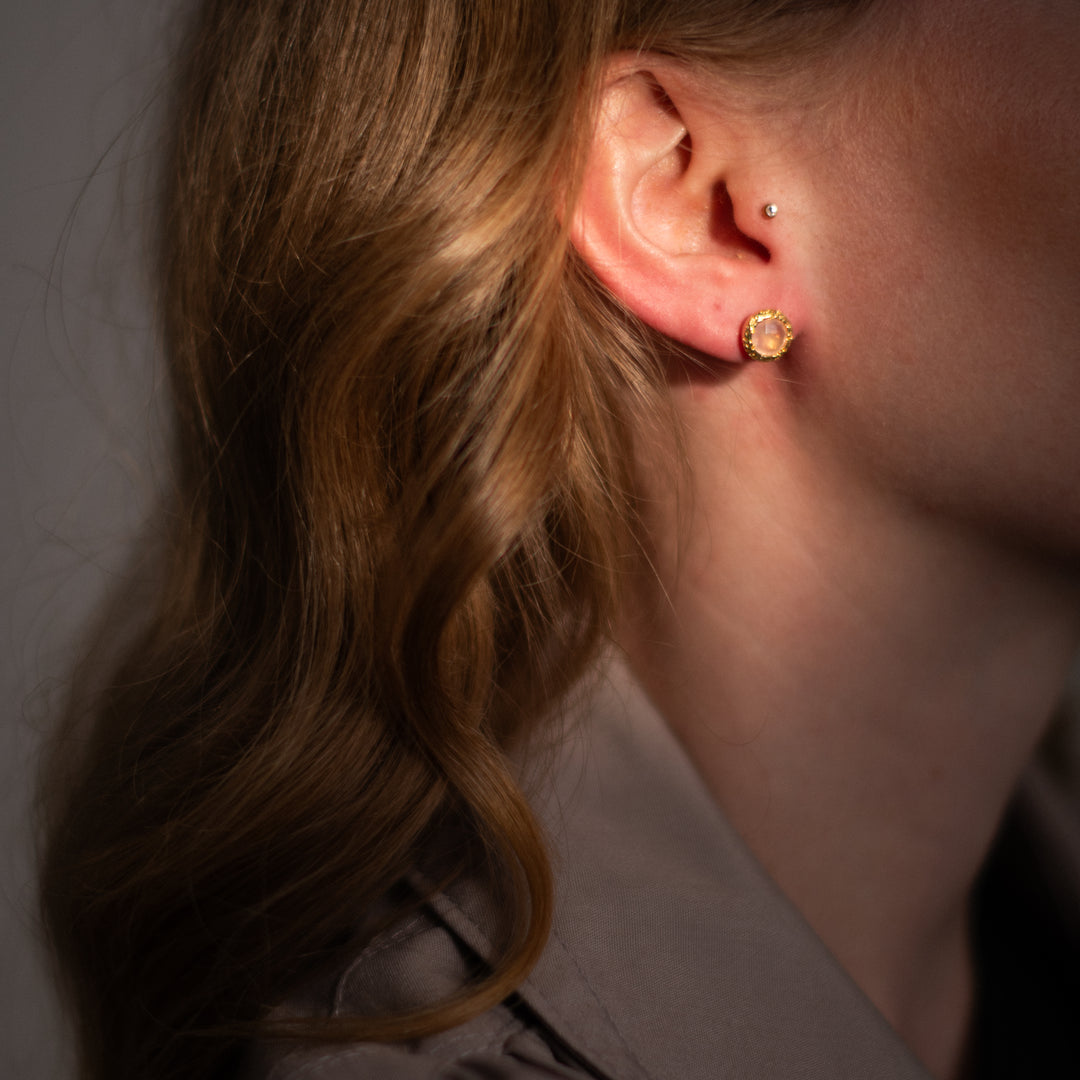Ohrstecker Cara Rosenquarz