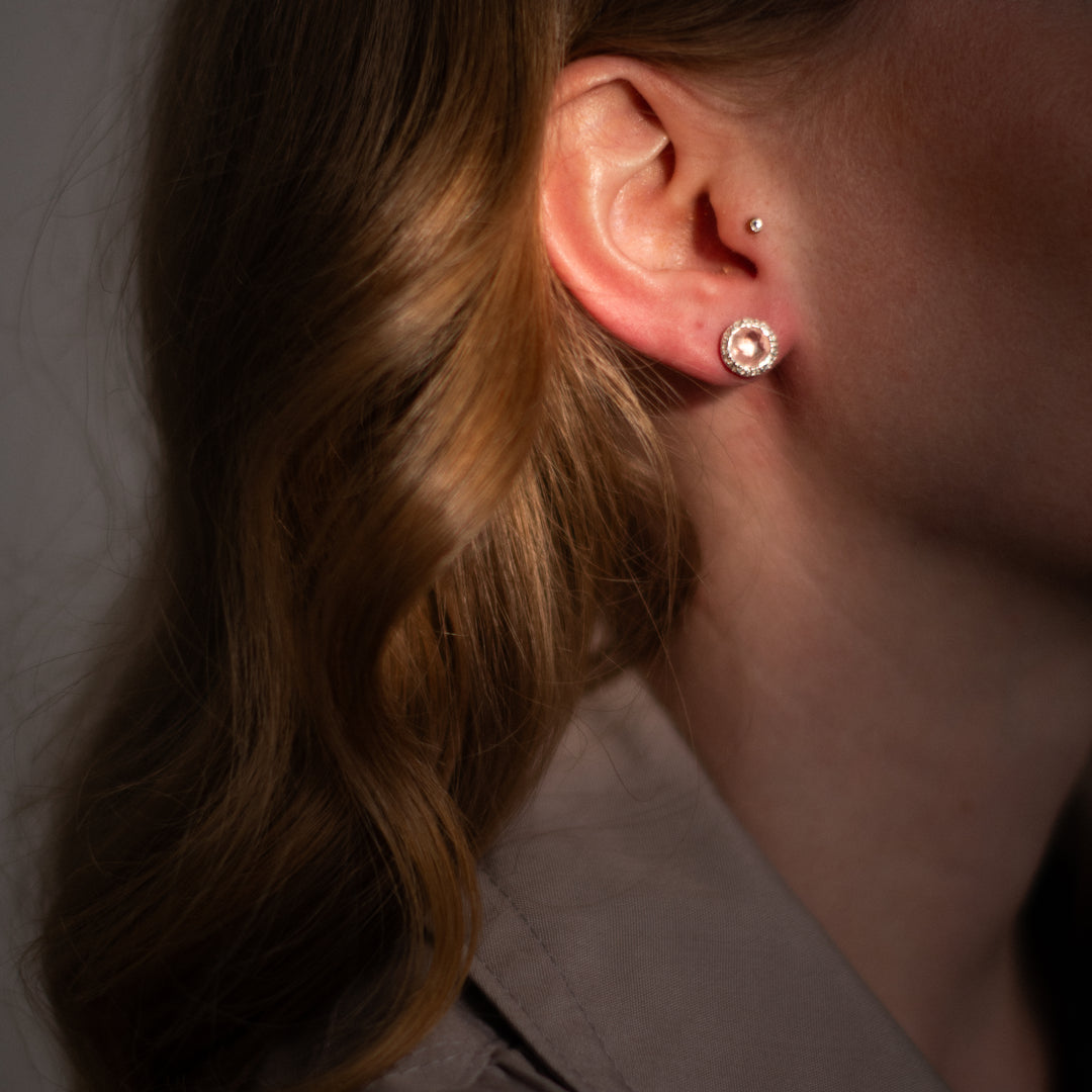 Ohrstecker Cara Rosenquarz