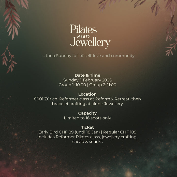 Community Event Pilates meets Jewellery – Reform x Retreat & alunir