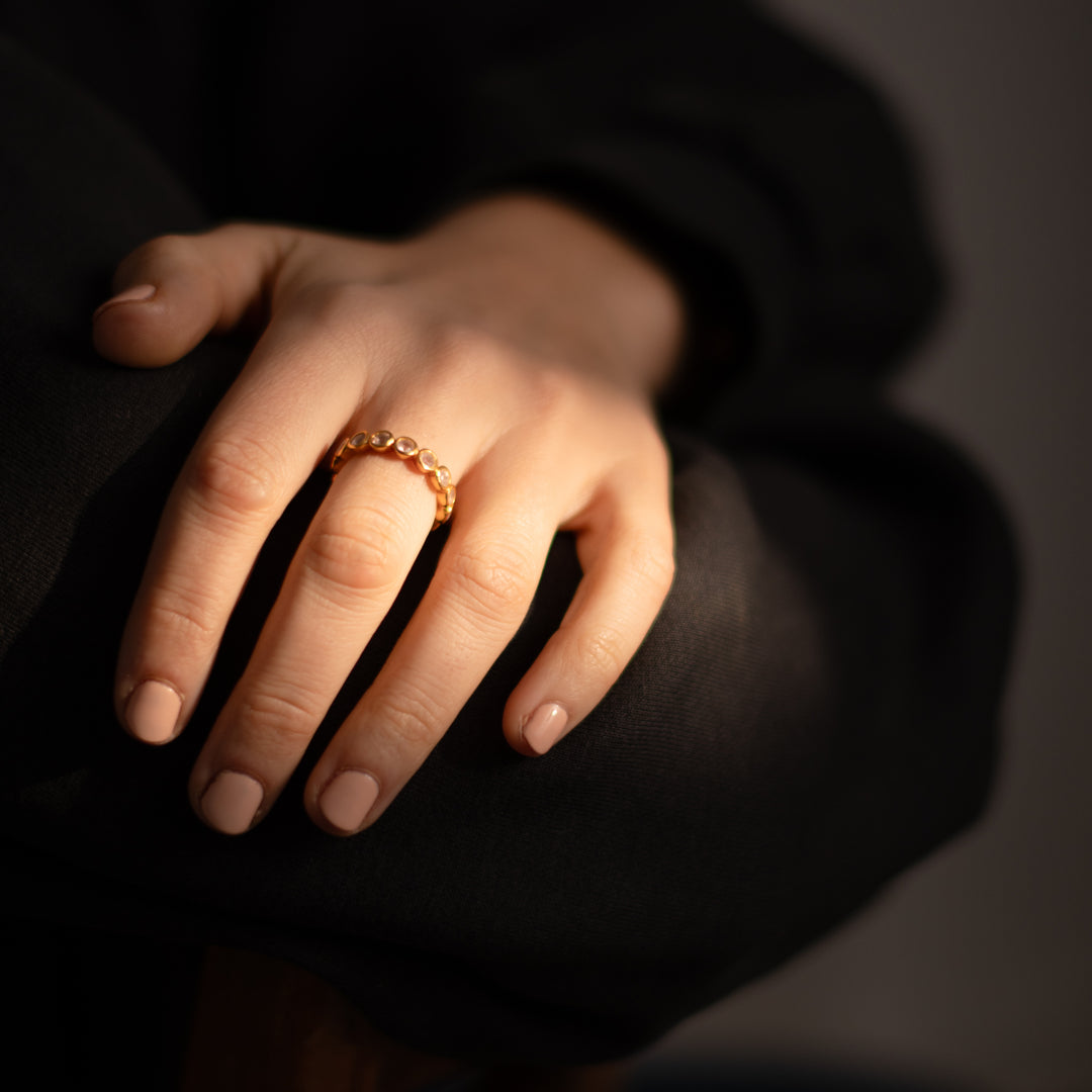 Ring Vega Rosenquarz