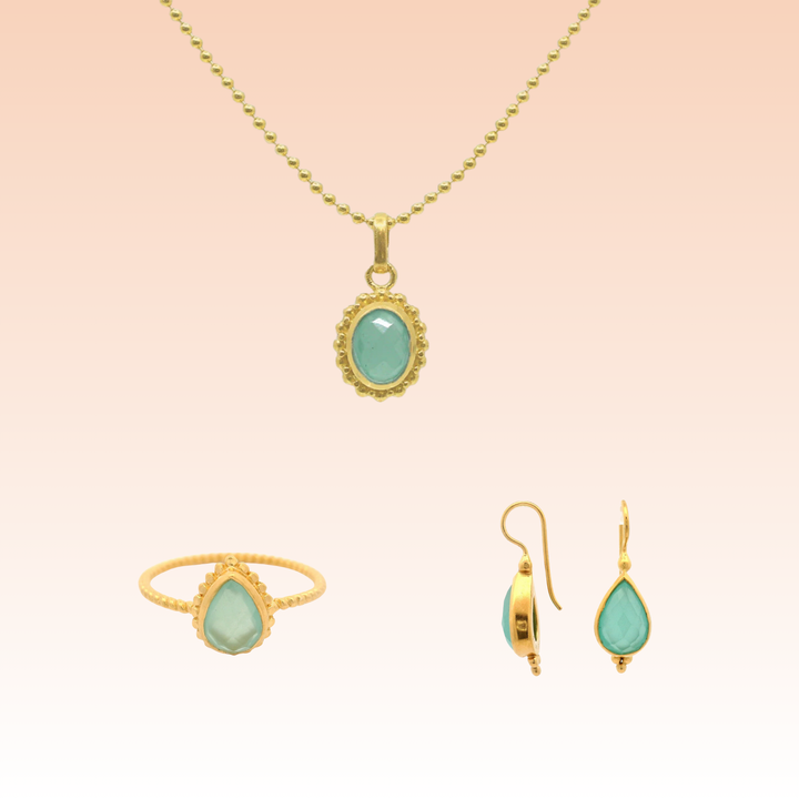 Schmuckset Chalcedon - Classic
