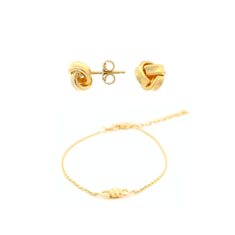 Schmuckset Knot – Essential / Gold