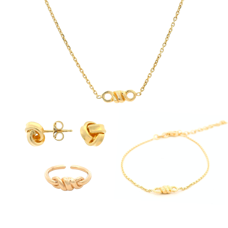 Schmuckset Knot – Premium / Gold