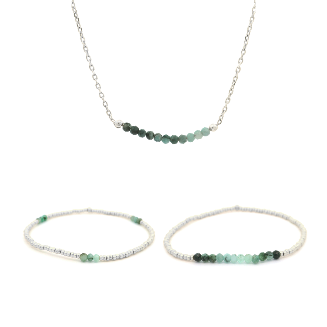 Schmuckset Smaragd