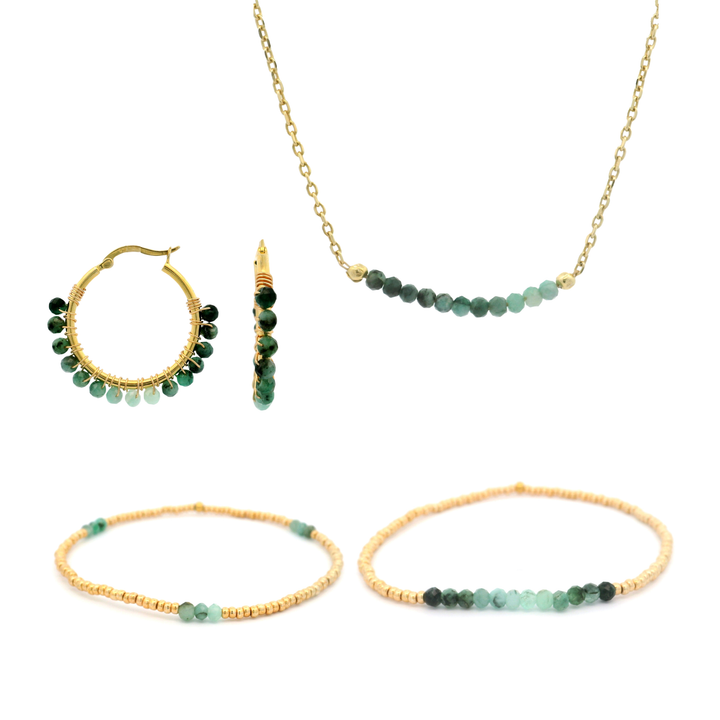 Schmuckset Smaragd
