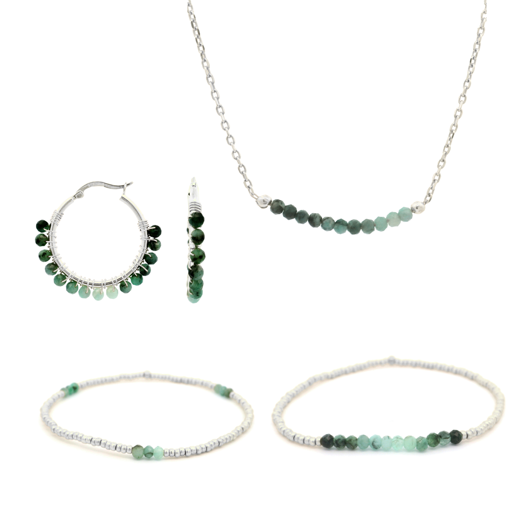 Schmuckset Smaragd