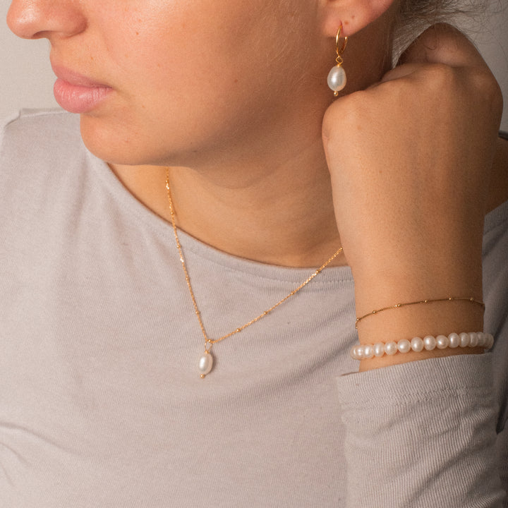 Schmuckset Amore Süsswasserperle - Premium