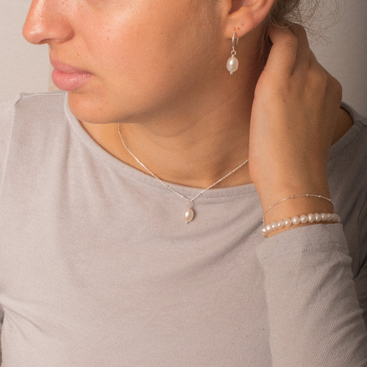 Schmuckset Amore Süsswasserperle - Premium