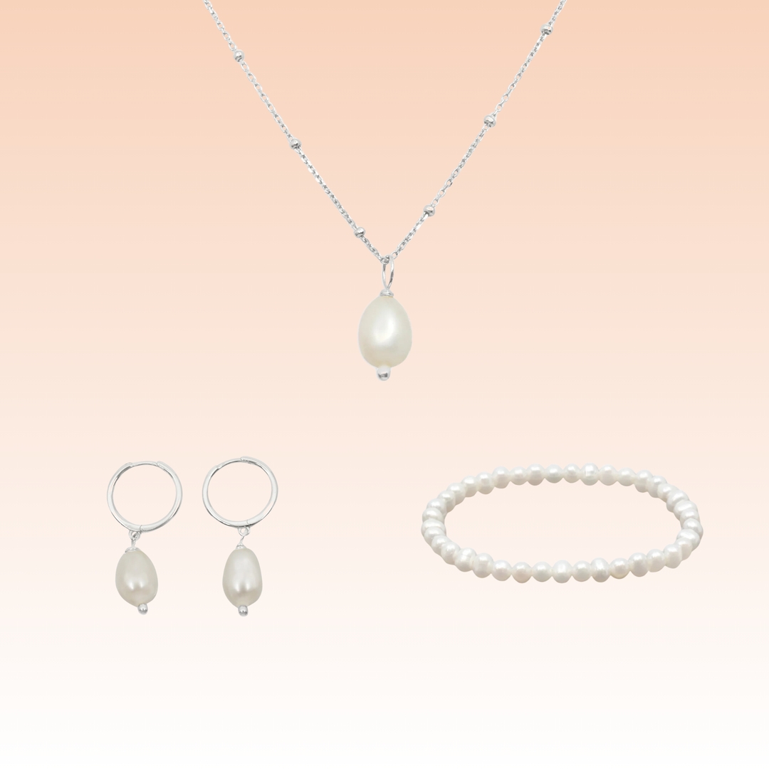 Schmuckset Amore Süsswasserperle - Classic
