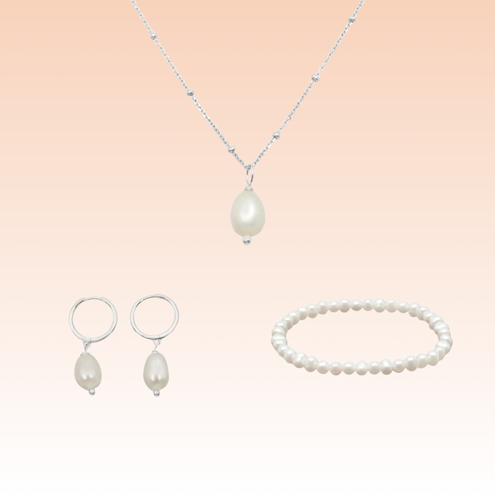 Schmuckset Amore Süsswasserperle - Classic