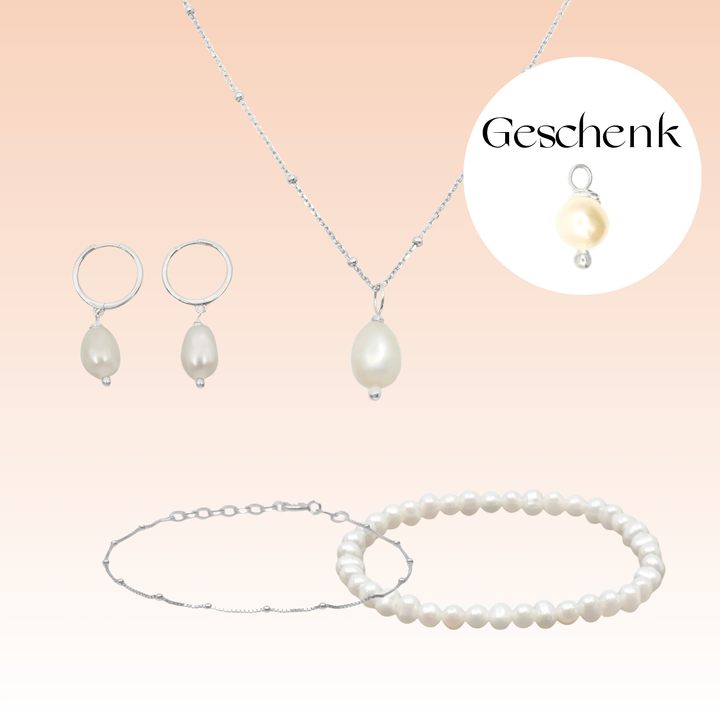 Schmuckset Amore Süsswasserperle - Premium
