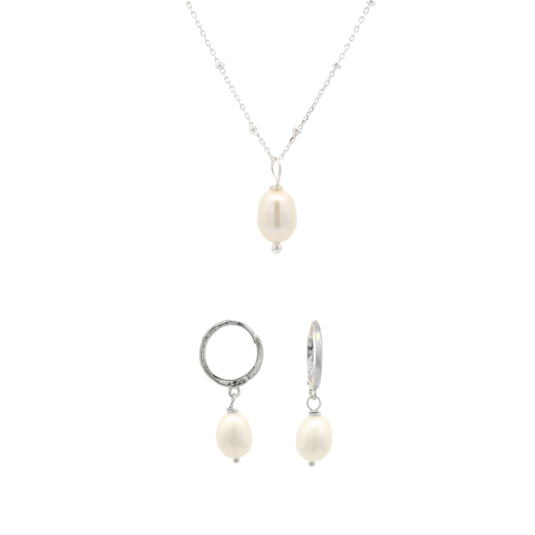 Schmuckset Amore Süsswasserperle