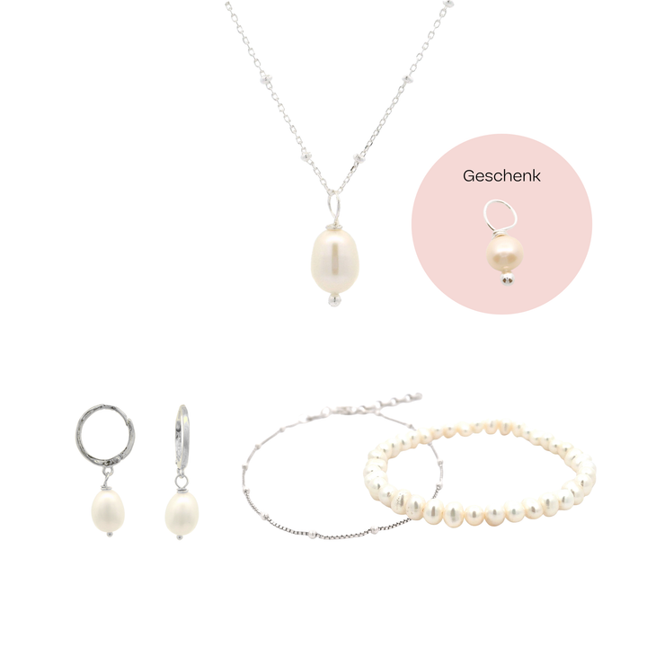 Schmuckset Amore Süsswasserperle