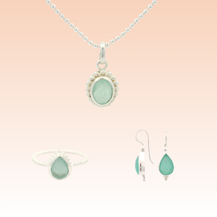 Schmuckset Chalcedon - Classic