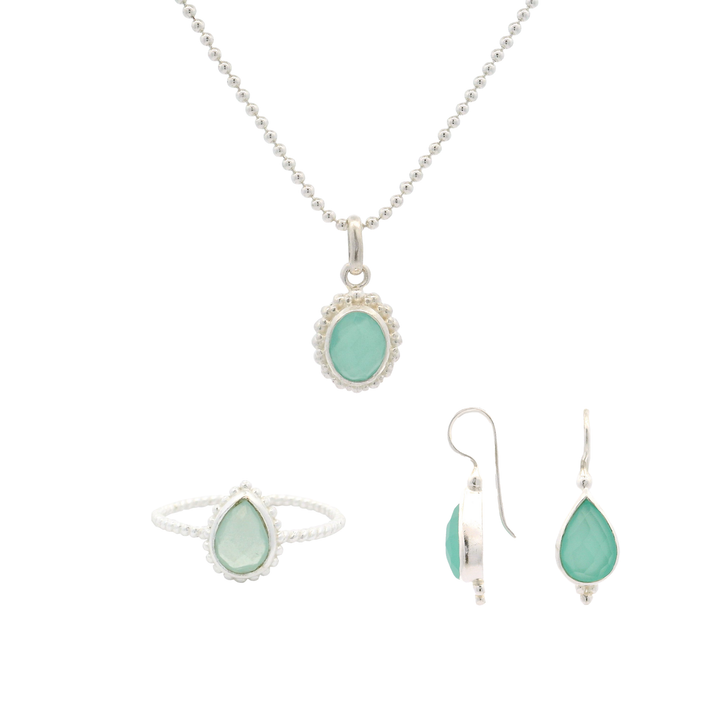 Schmuckset Chalcedon