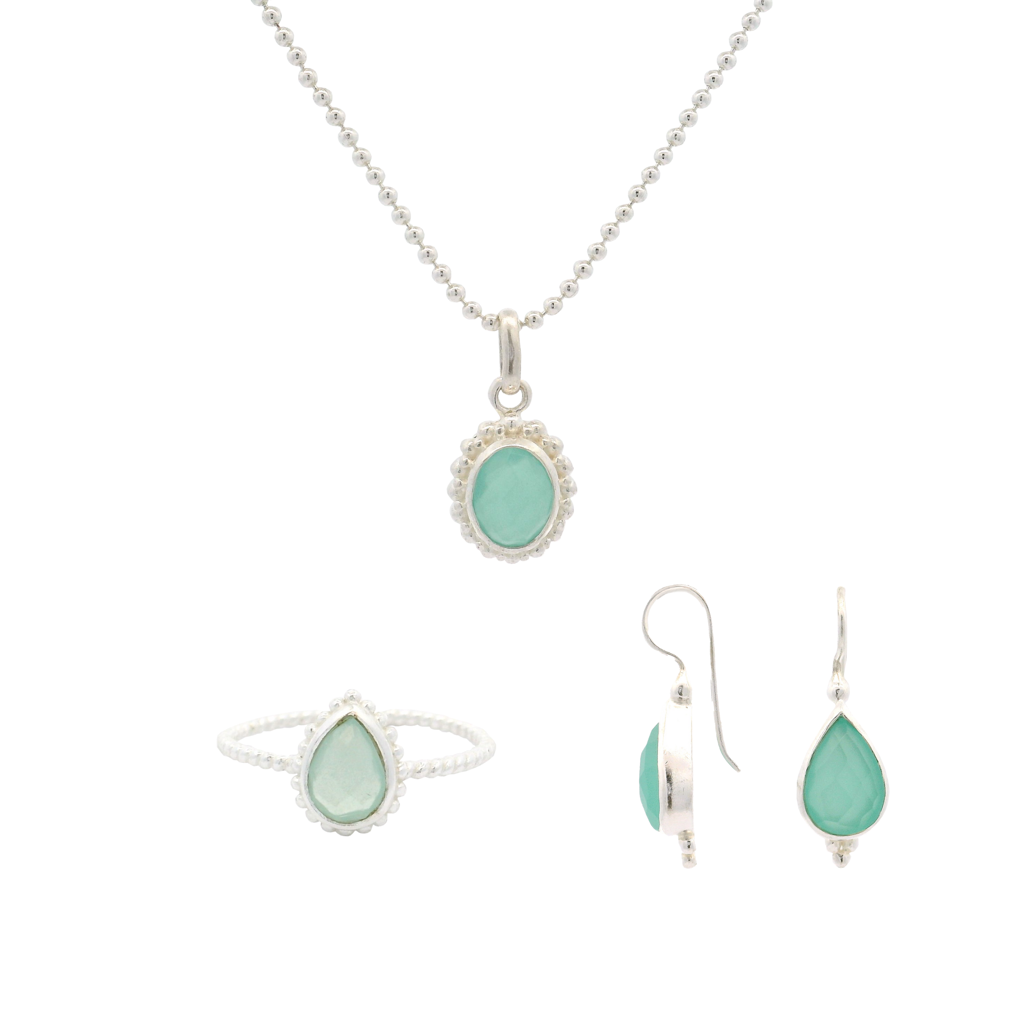 Schmuckset Chalcedon