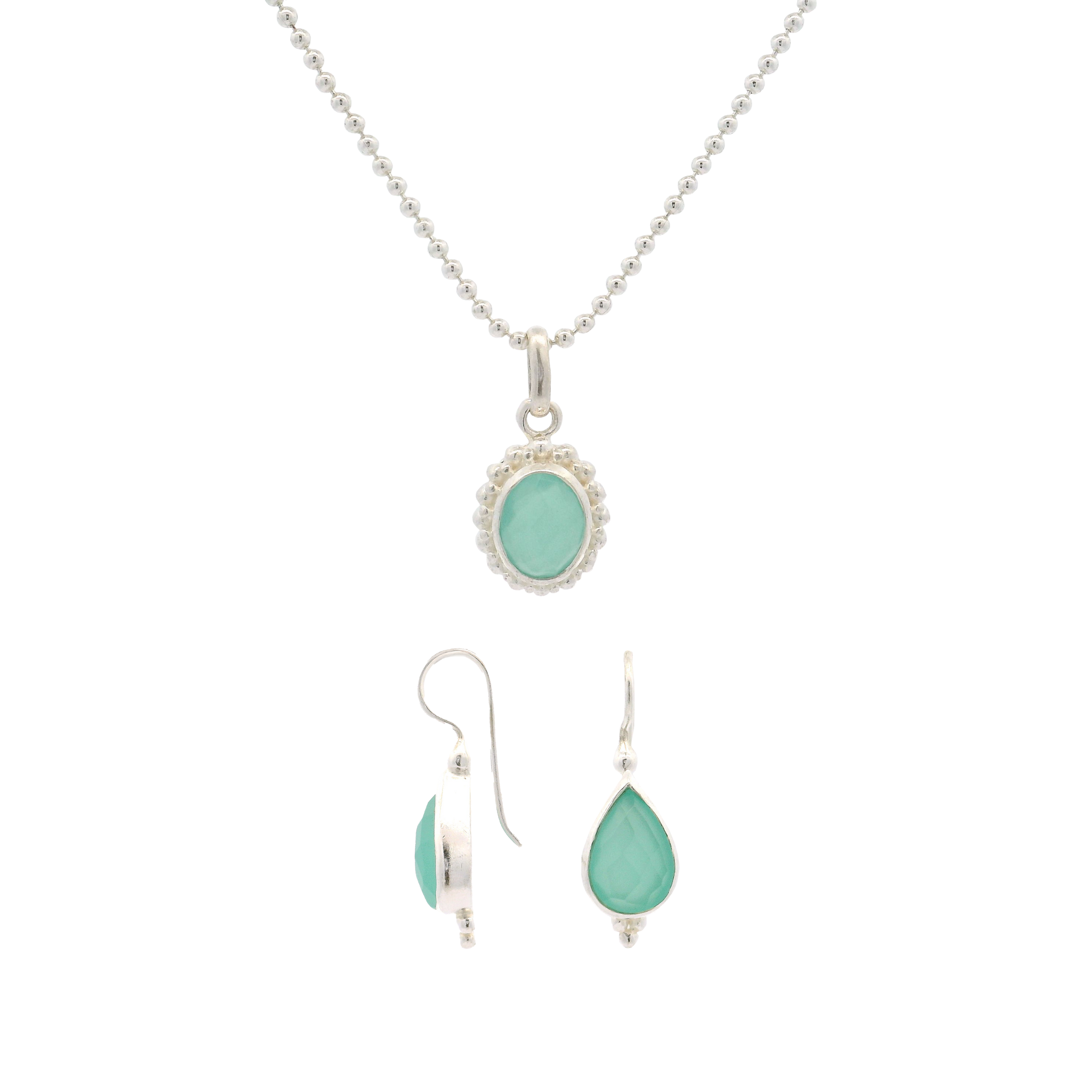 Schmuckset Chalcedon