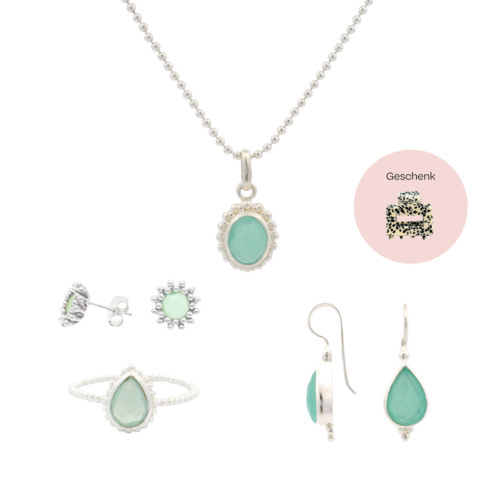 Schmuckset Chalcedon
