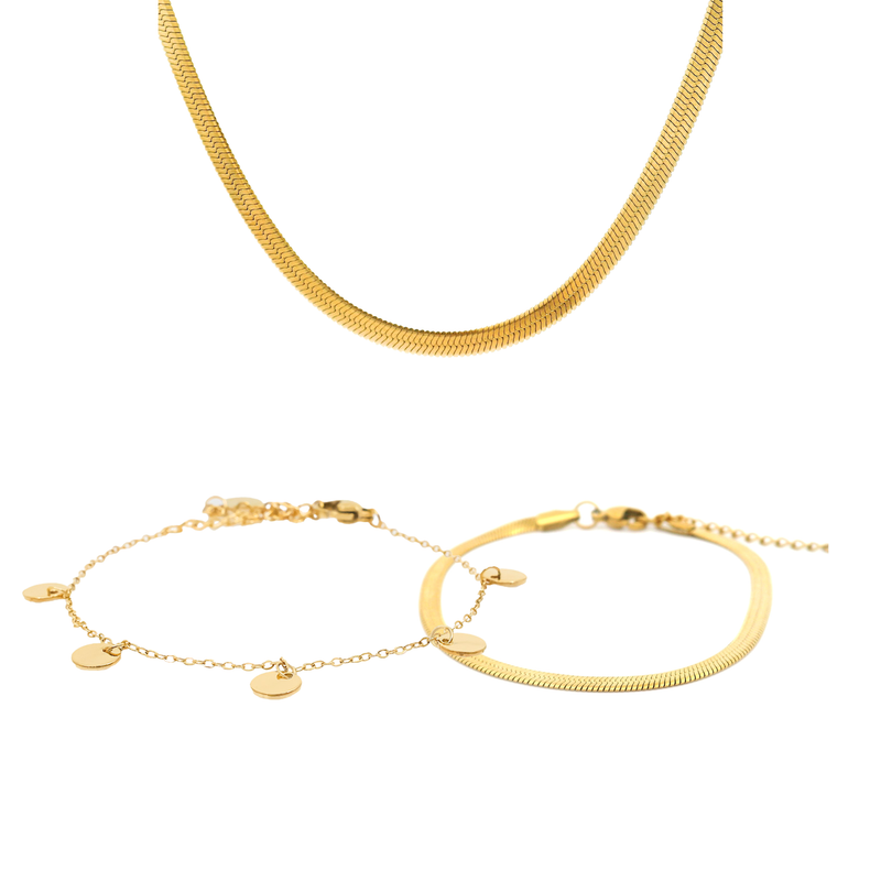 Schmuckset Follow The Sun – Classic / Gold