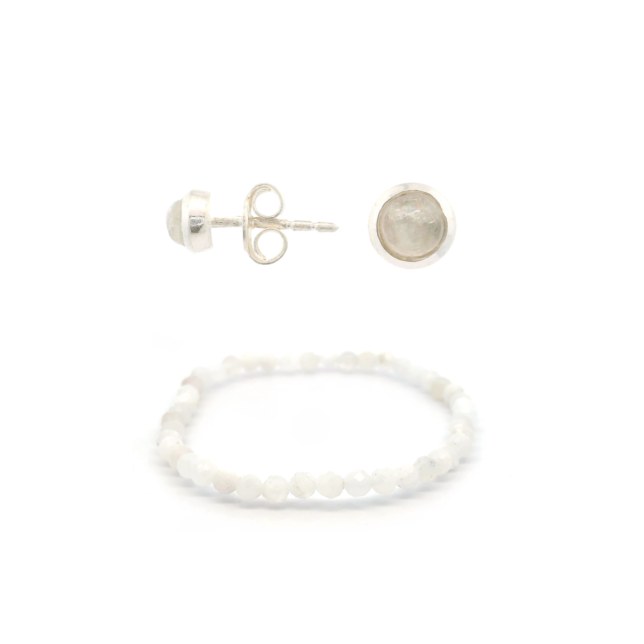 Schmuckset Mondstein