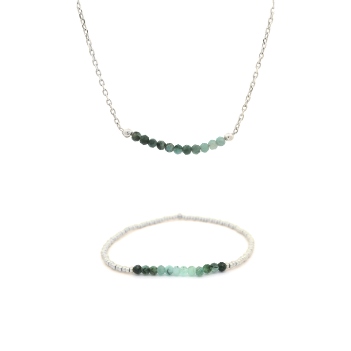 Schmuckset Smaragd