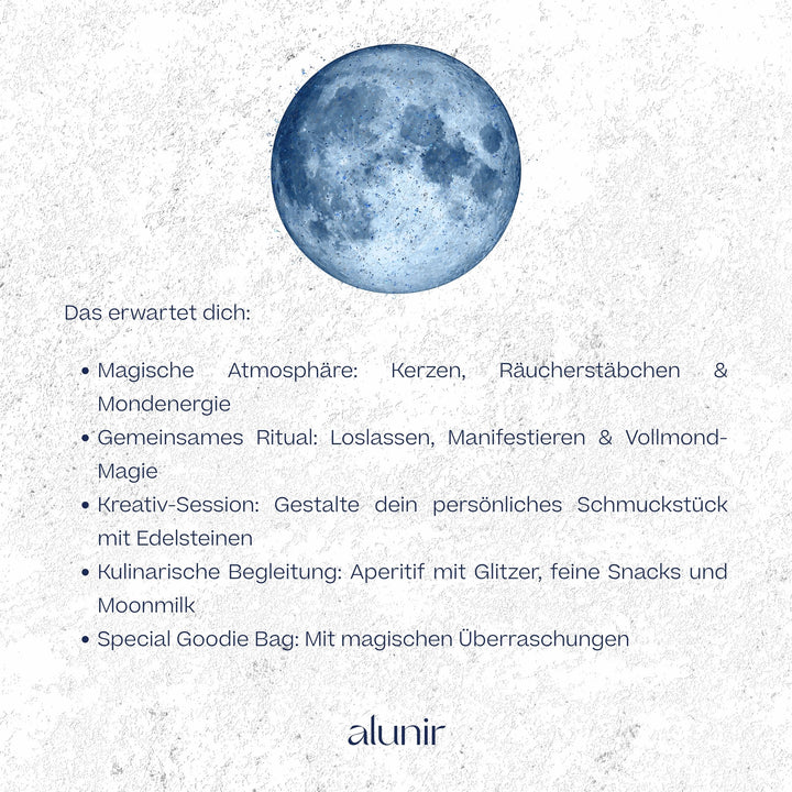 Community Event alunir Store Zürich - Your Moon x Your Magic 🌕