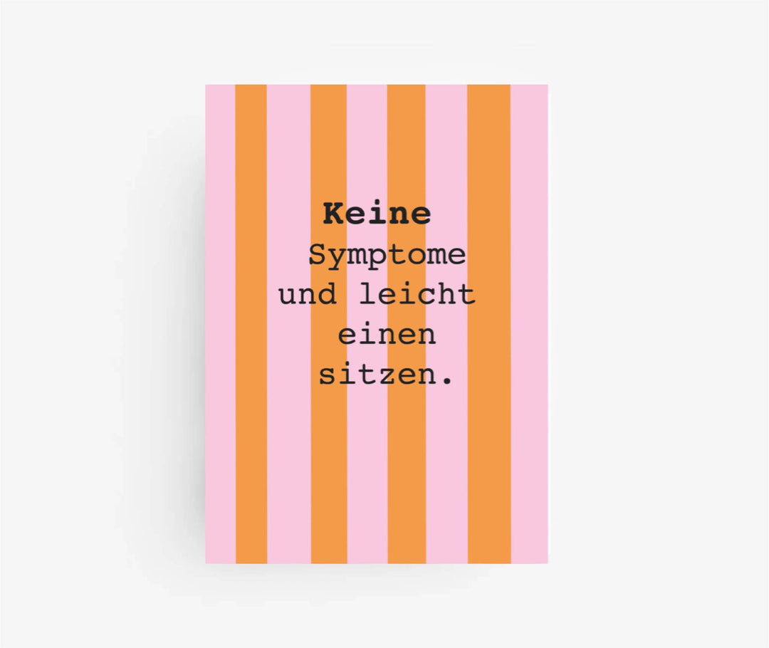 Postkarte *Keine Symptome *