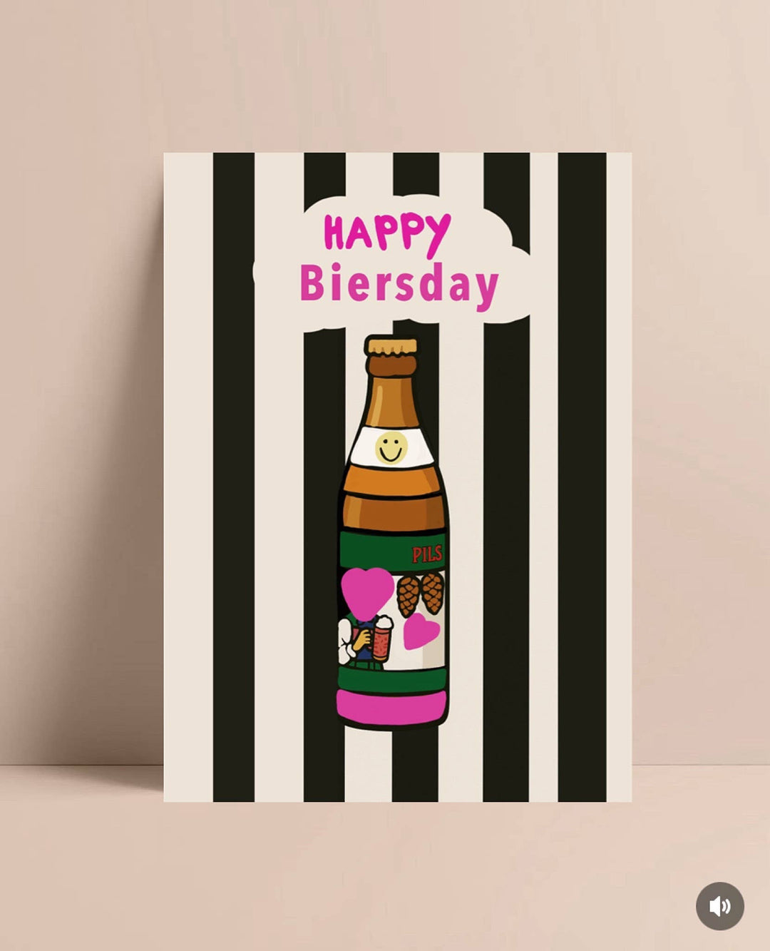 Postkarte * Happy Biersday  *