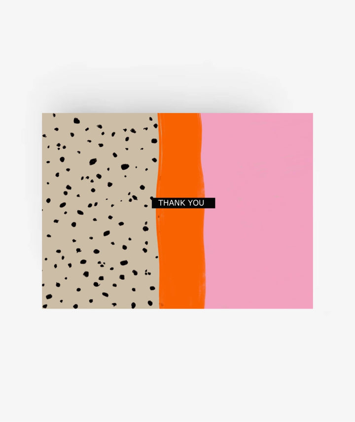 Postkarte Thank you dots
