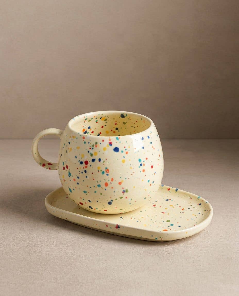 New Party Ball Mug 500ml Yellow