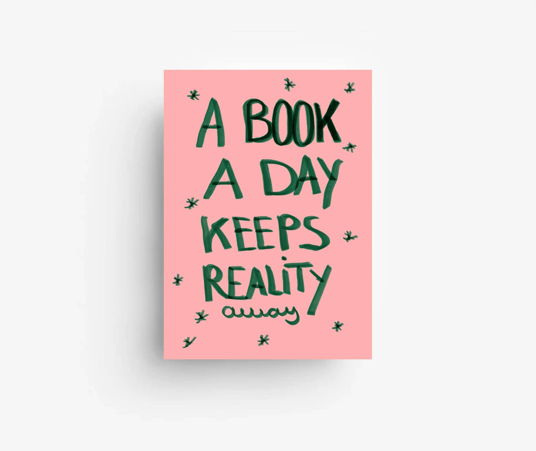 *A Book a day * Postkarte