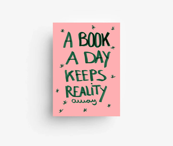 *A Book a day * Postkarte