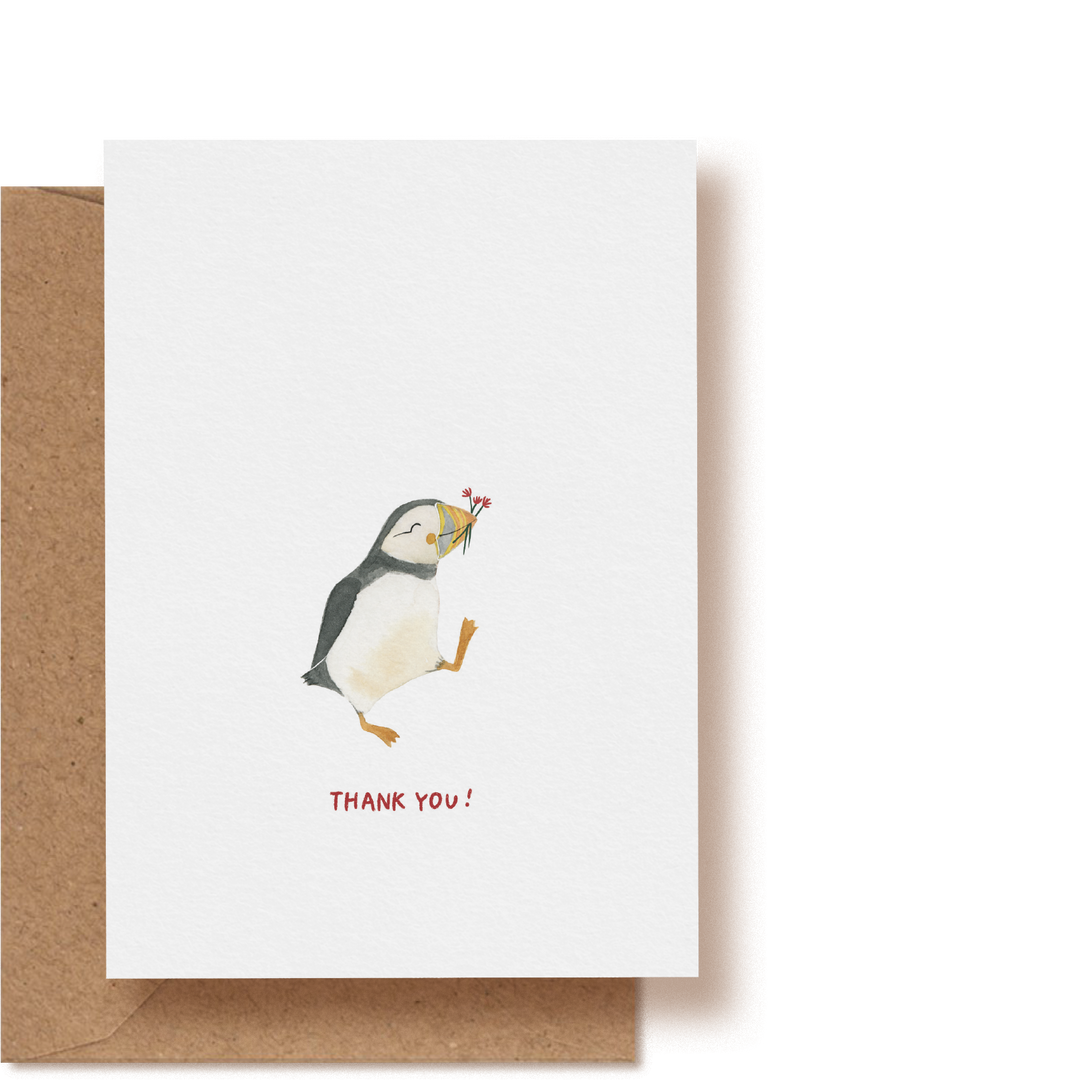 Papageientaucher - Thank You! | Grußkarte