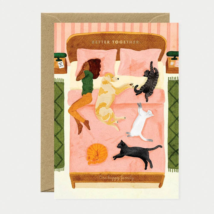 Happy pets - Greeting card