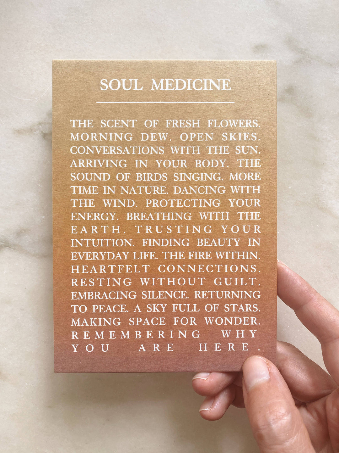 SOUL MEDICINE - POSTCARD -