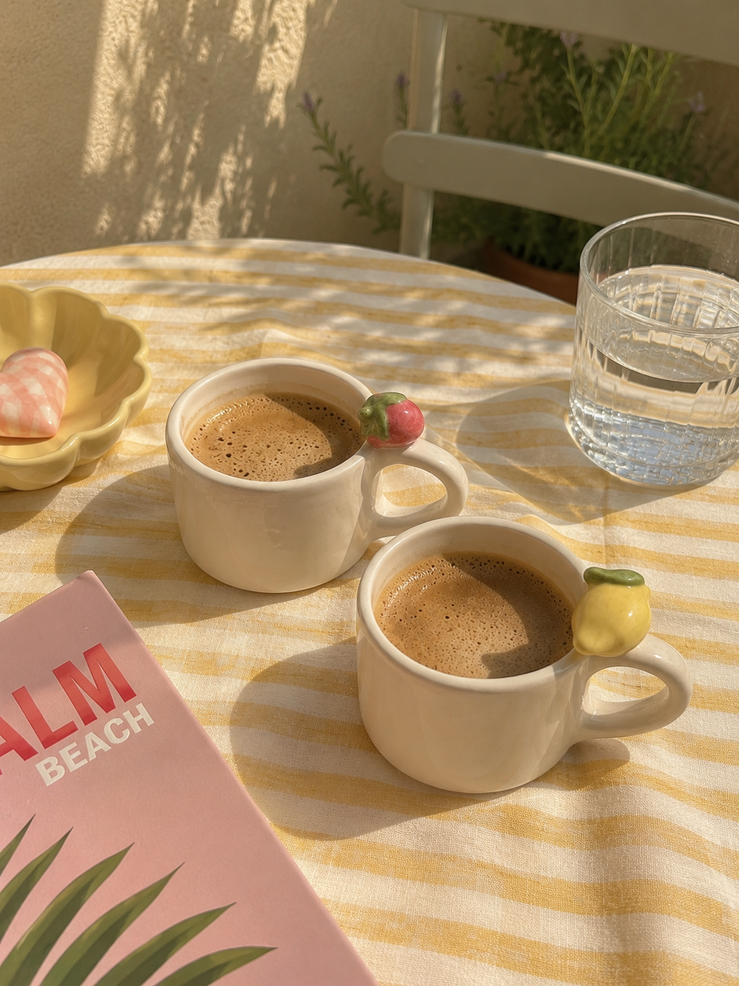Strawberry Ceramic Mug – Handmade Espresso Cup 120ml