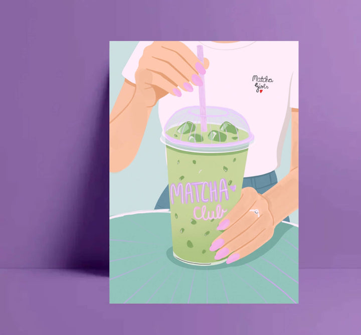  Matcha Club Postkarte 